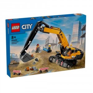 Lego City Yellow Construction Excavator